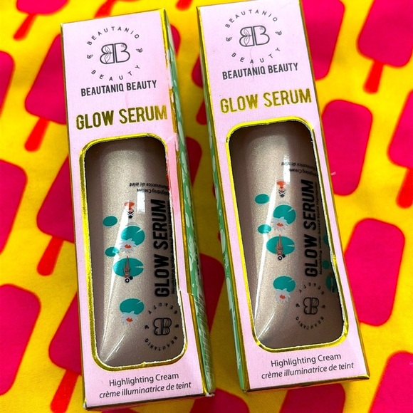 Brand New Set of 2 Beautaniq Beauty Glow Serum Highlighting Cream Morning Dew - Picture 3 of 12
